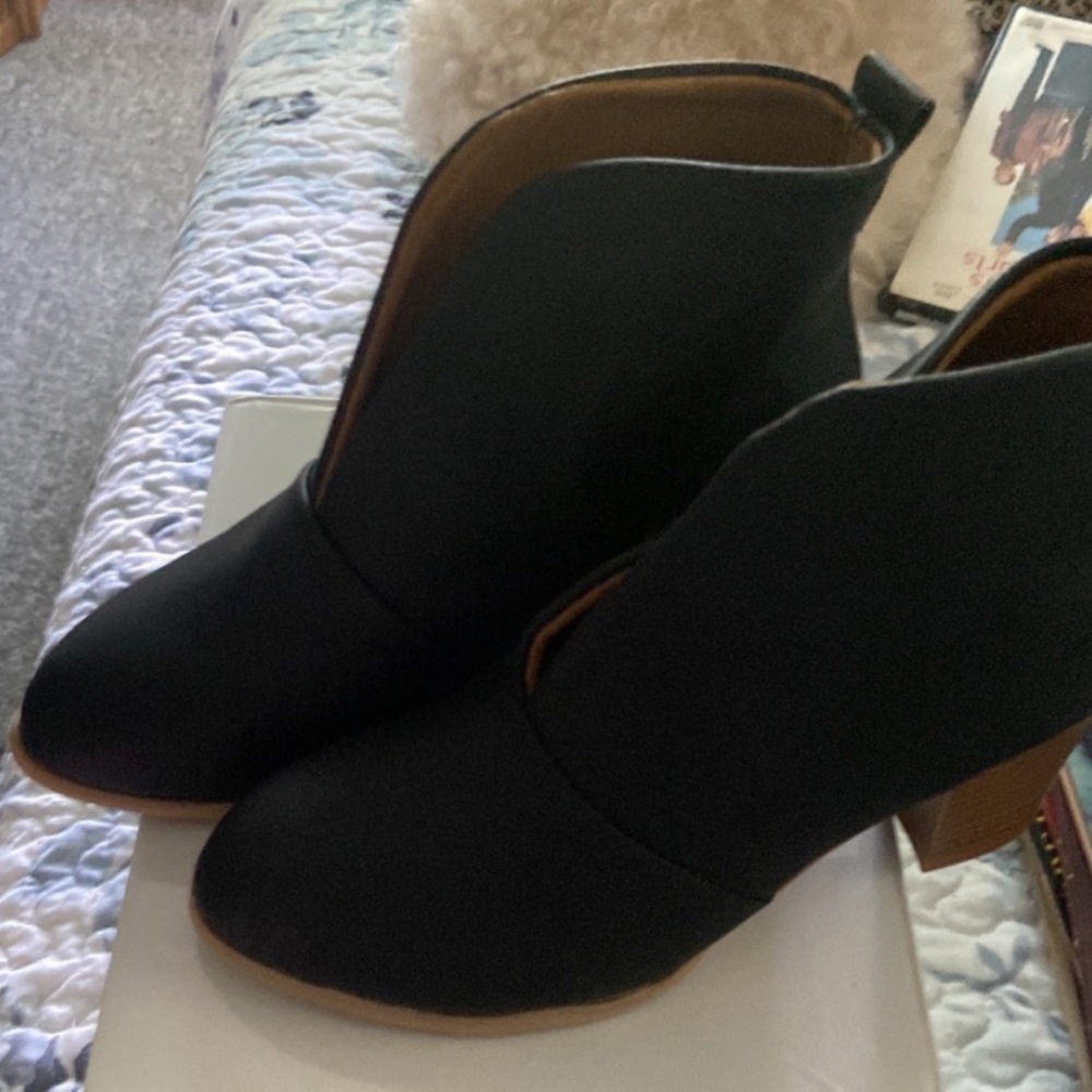 NIB black boots